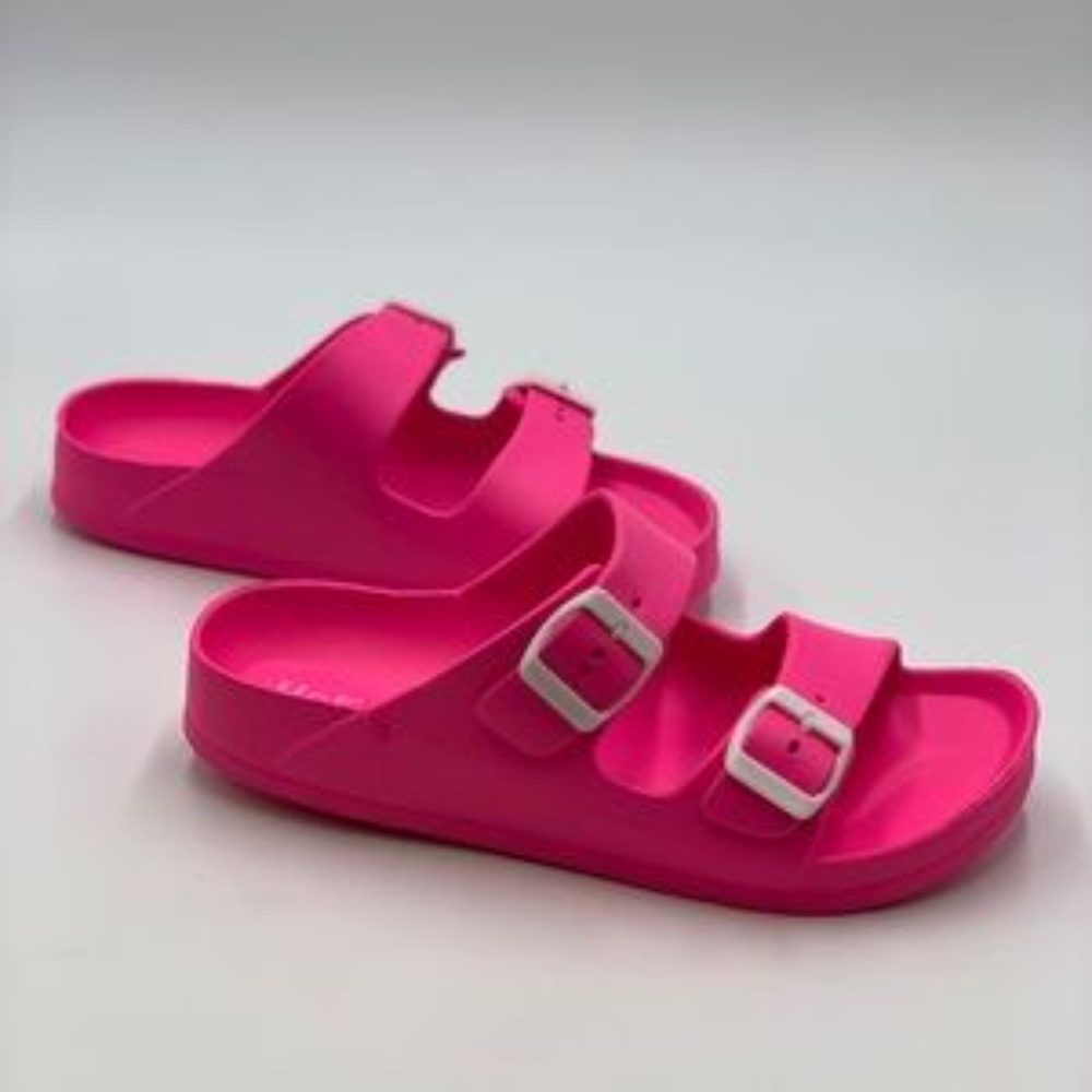 LAST PAIR SIZE 11!! Pool Party Sandals - Neon Pink - Picture 6 of 8